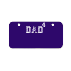 Dad to the Second Power ( dad of 4 ) Bicycle License Plate | Artistshot