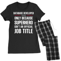 Gift For Superhero Database Developer Women's Pajamas Set | Artistshot