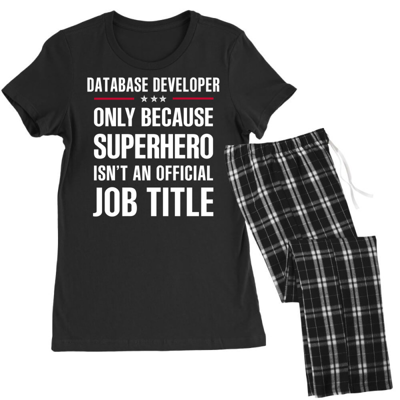 Gift For Superhero Database Developer Women's Pajamas Set by thanchashop | Artistshot