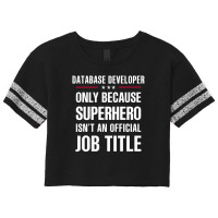 Gift For Superhero Database Developer Scorecard Crop Tee | Artistshot