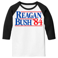 Reagan Bush '84 Vintage Republican Raglan Baseball Tee Youth 3/4 Sleeve | Artistshot