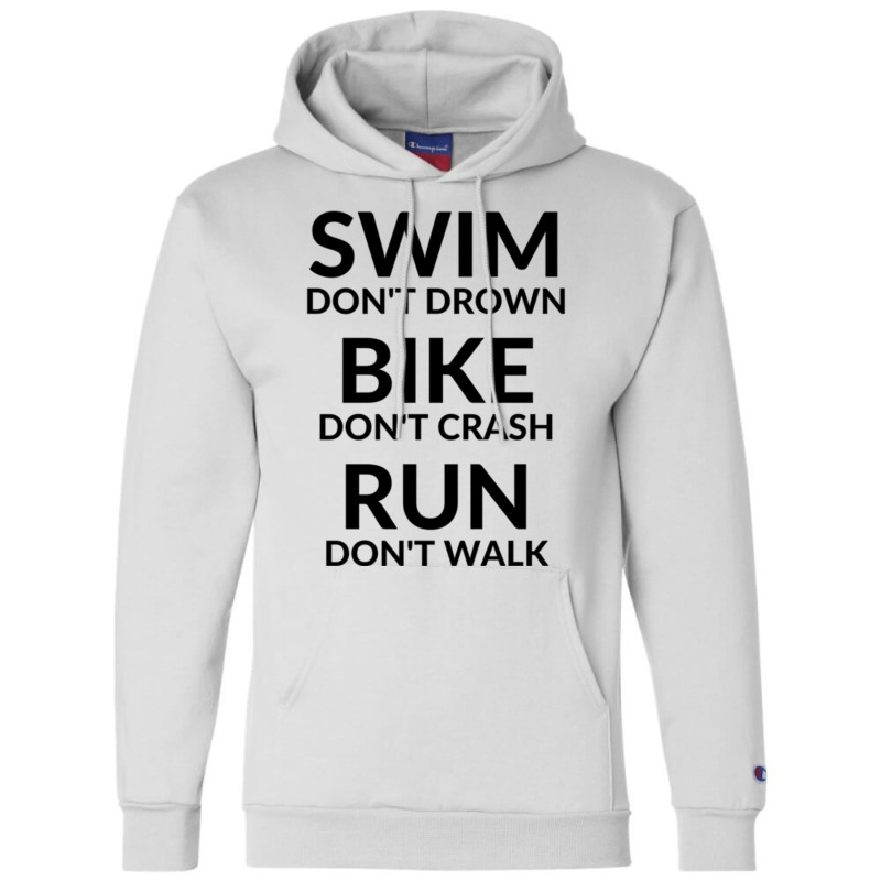 Swimbikerun Champion Hoodie by YAMARIMULERO | Artistshot