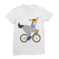 Team Dumbass On Bike Ladies Fitted T-shirt | Artistshot