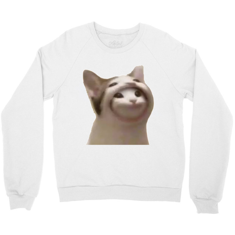 Beluga Cat Smiling Beluga Crewneck Sweatshirt | Artistshot