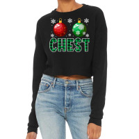 Chest Nuts Christmas Light Matching Couple Chestnuts Cropped Sweater | Artistshot