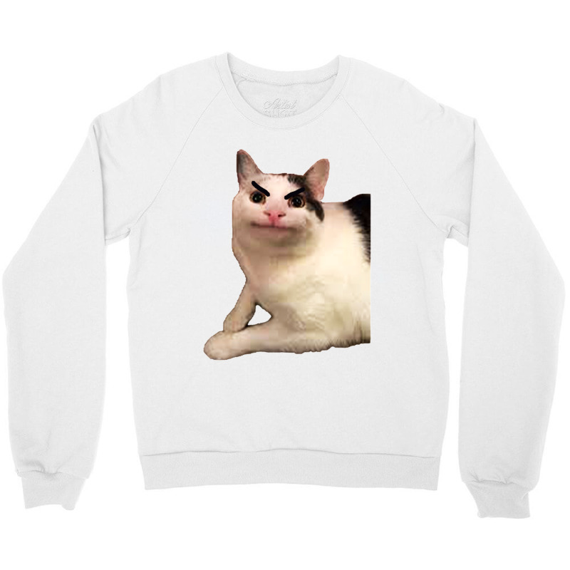 Beluga Discord Funny Cat Angry Version Crewneck Sweatshirt | Artistshot