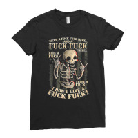 I Don't Give A Fuck Fuck T Shirt Ladies Fitted T-shirt | Artistshot