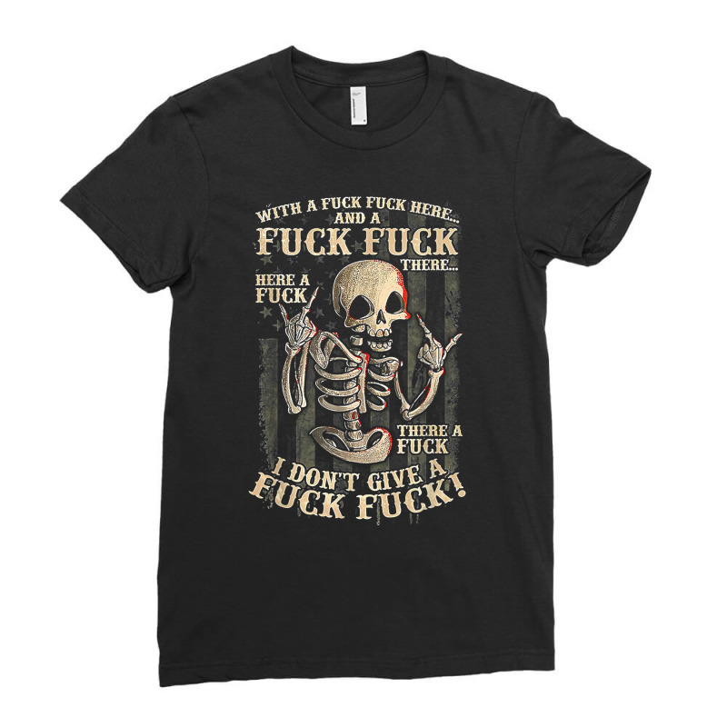 I Don't Give A Fuck Fuck T Shirt Ladies Fitted T-Shirt by cm-arts | Artistshot