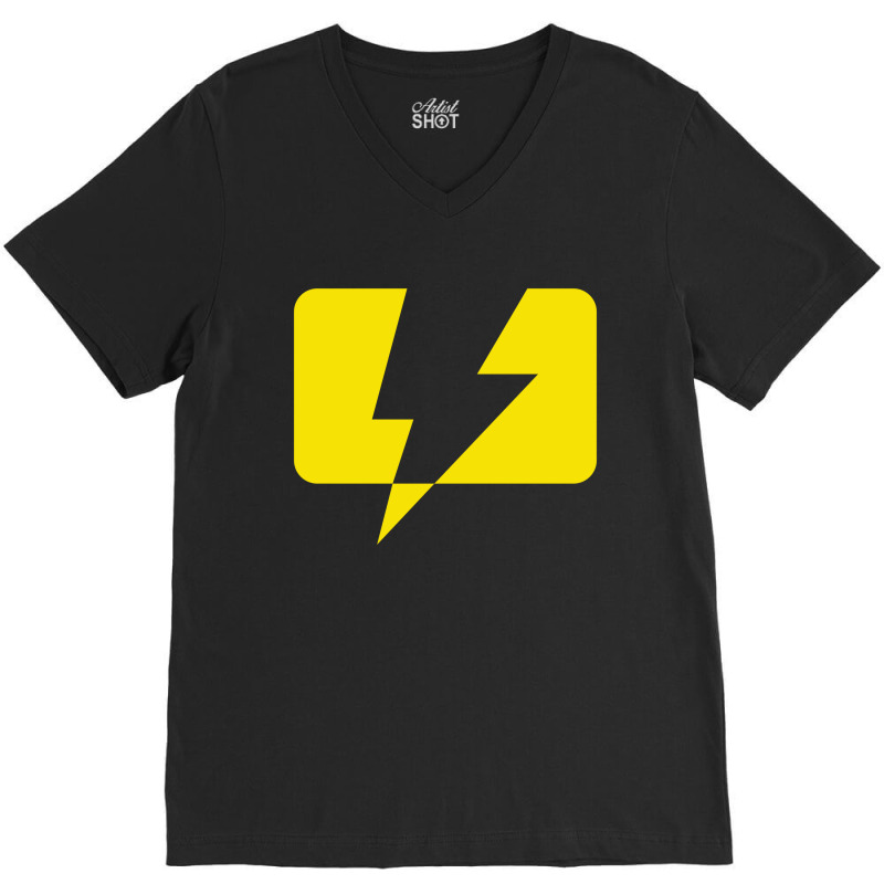 Lightning V-Neck Tee by MegaAgustina | Artistshot