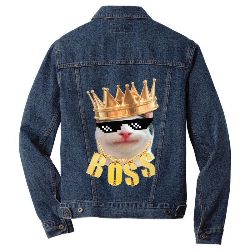 Cat Beluga Men Denim Jacket | Artistshot