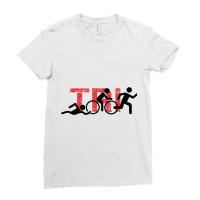 Triathlon Ladies Fitted T-shirt | Artistshot