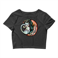 Cat Mom Moon Flower Art Nature Kitty Cats Crop Top | Artistshot