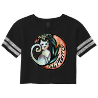 Cat Mom Moon Flower Art Nature Kitty Cats Scorecard Crop Tee | Artistshot