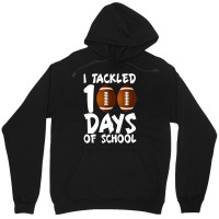 I Tackled 100 Days Of School Football 100th Day Gifts Boys Unisex Hoodie | Artistshot