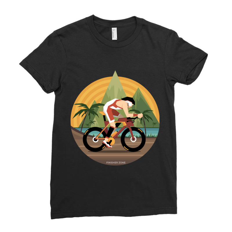 Kona Triathlete Ladies Fitted T-Shirt by KENNETHPCLING | Artistshot