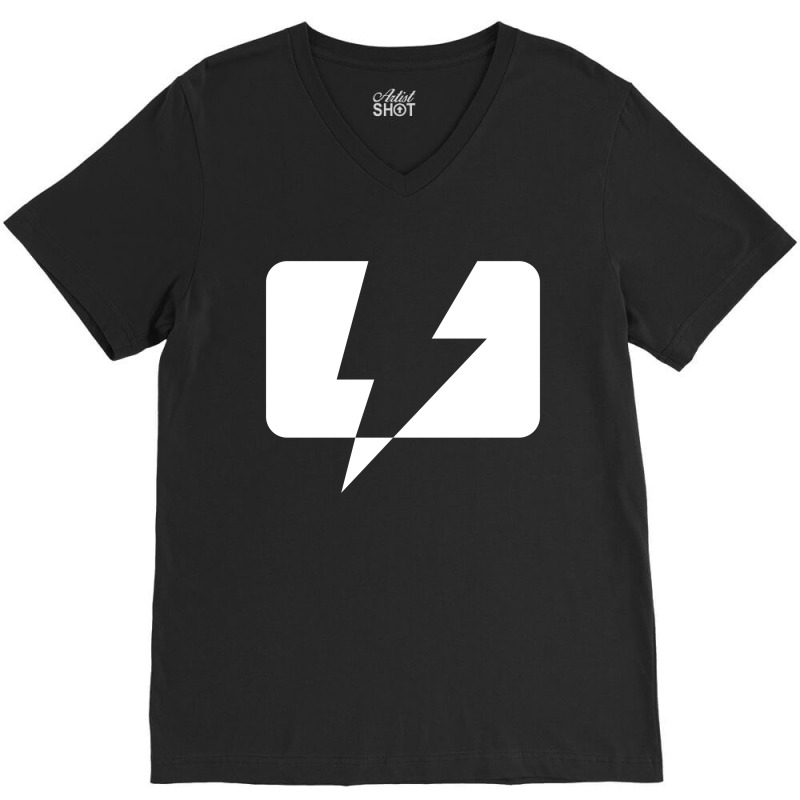 Lightning V-Neck Tee by MegaAgustina | Artistshot