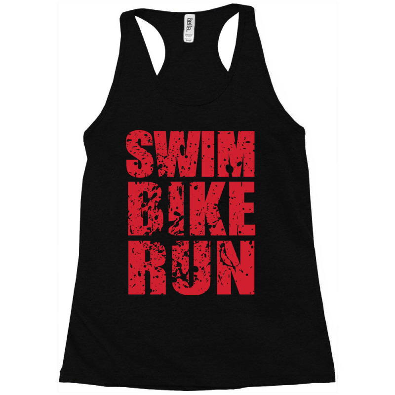 Swim Bike Run, Triathlon Racerback Tank by KENNETHPCLING | Artistshot