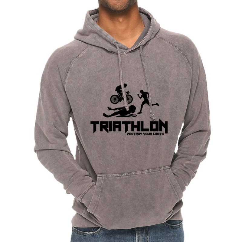 Triathlon Vintage Hoodie by YAMARIMULERO | Artistshot