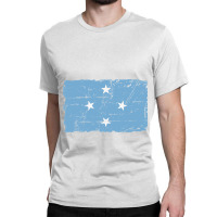 Flag Of Micronesia - Vintage Look - Banner Classic T-shirt | Artistshot