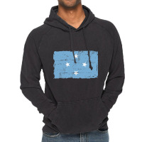 Flag Of Micronesia - Vintage Look - Banner Vintage Hoodie | Artistshot