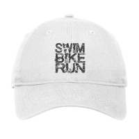 Triathlon   Swim Bike Run Triathlete Adjustable Cap | Artistshot