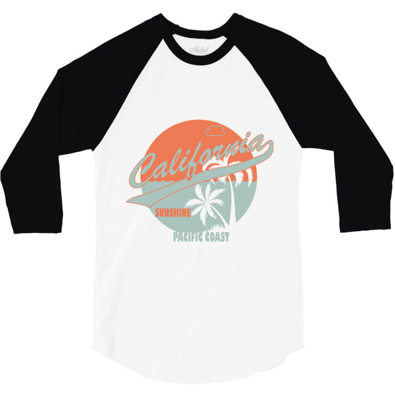 Pacific Coast California 3/4 Sleeve Shirt | Artistshot