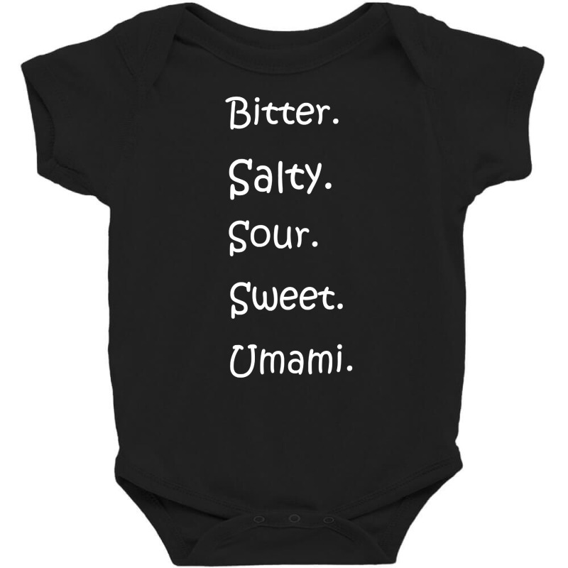 Shirt With All Flavors   Bitter, Salty, Sour, Sweet, Umami Premium T S Baby Bodysuit by cm-arts | Artistshot