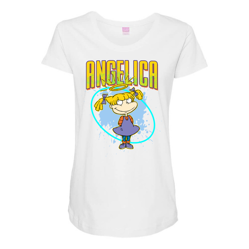 Mademark X Rugrats   Angelica Pickles Sweatshirt Maternity Scoop Neck T-shirt by cm-arts | Artistshot