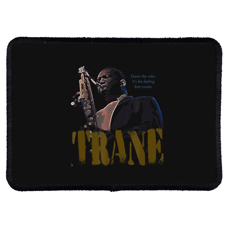 Coltrane Wisdom Jazz Saxophone Musician Rectangle Patch | Artistshot