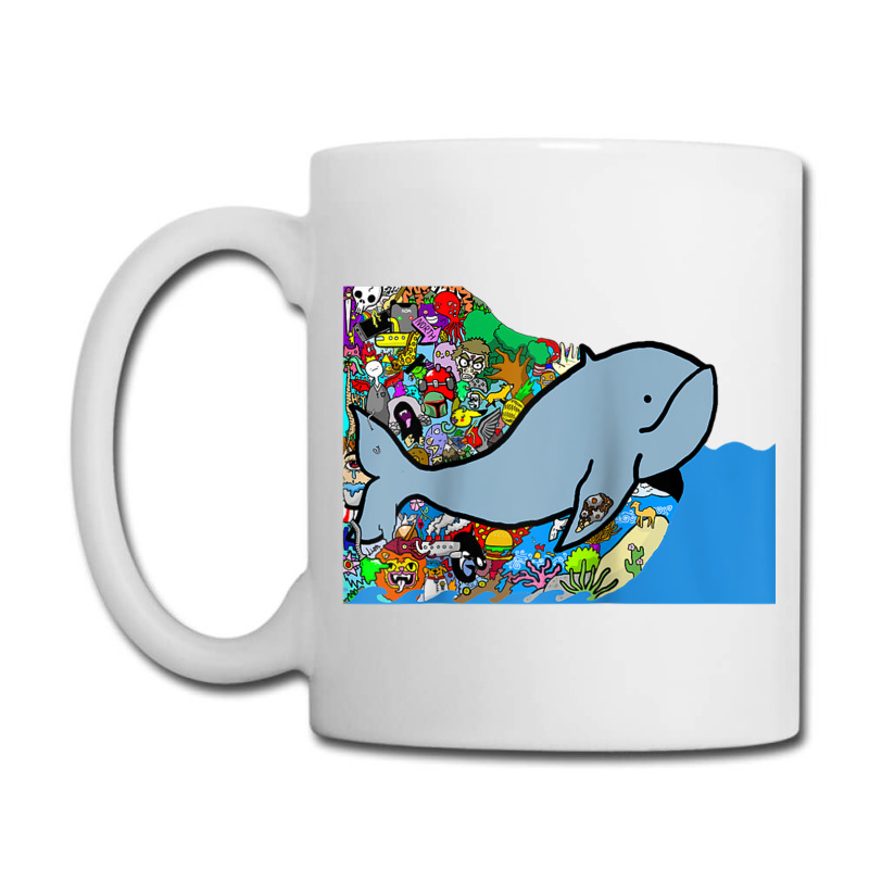 Blue Whale, Marine Sea Animal, Ocean Life, Surf, Art Work Raglan Baseb Coffee Mug | Artistshot