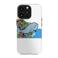 Blue Whale, Marine Sea Animal, Ocean Life, Surf, Art Work Raglan Baseb Iphone 13 Pro Case | Artistshot