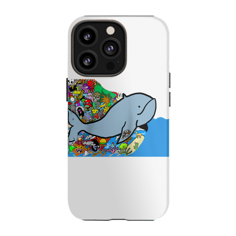 Blue Whale, Marine Sea Animal, Ocean Life, Surf, Art Work Raglan Baseb Iphone 13 Pro Case | Artistshot