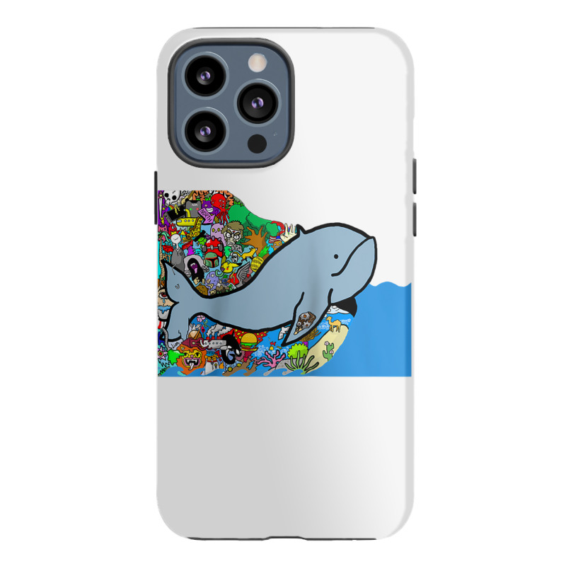 Blue Whale, Marine Sea Animal, Ocean Life, Surf, Art Work Raglan Baseb Iphone 13 Pro Max Case | Artistshot