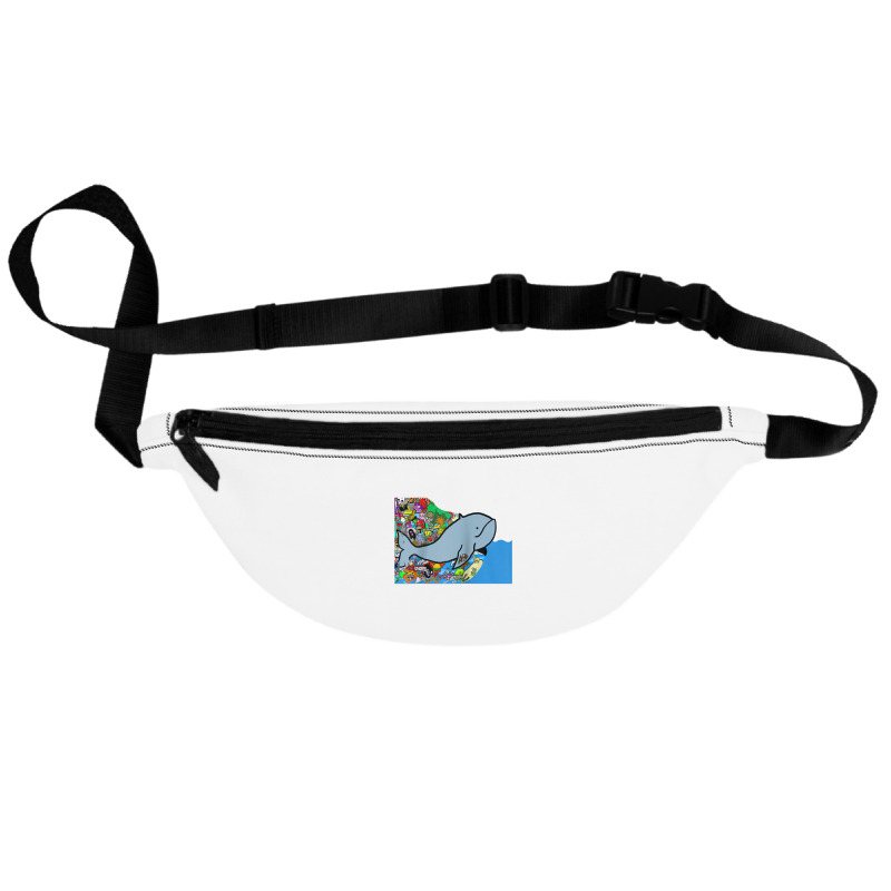 Blue Whale, Marine Sea Animal, Ocean Life, Surf, Art Work Raglan Baseb Fanny Pack | Artistshot