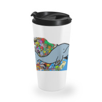 Blue Whale, Marine Sea Animal, Ocean Life, Surf, Art Work Raglan Baseb Travel Mug | Artistshot