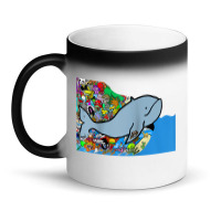 Blue Whale, Marine Sea Animal, Ocean Life, Surf, Art Work Raglan Baseb Magic Mug | Artistshot