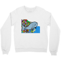 Blue Whale, Marine Sea Animal, Ocean Life, Surf, Art Work Raglan Baseb Crewneck Sweatshirt | Artistshot