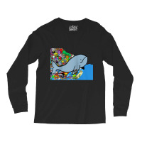 Blue Whale, Marine Sea Animal, Ocean Life, Surf, Art Work Raglan Baseb Long Sleeve Shirts | Artistshot