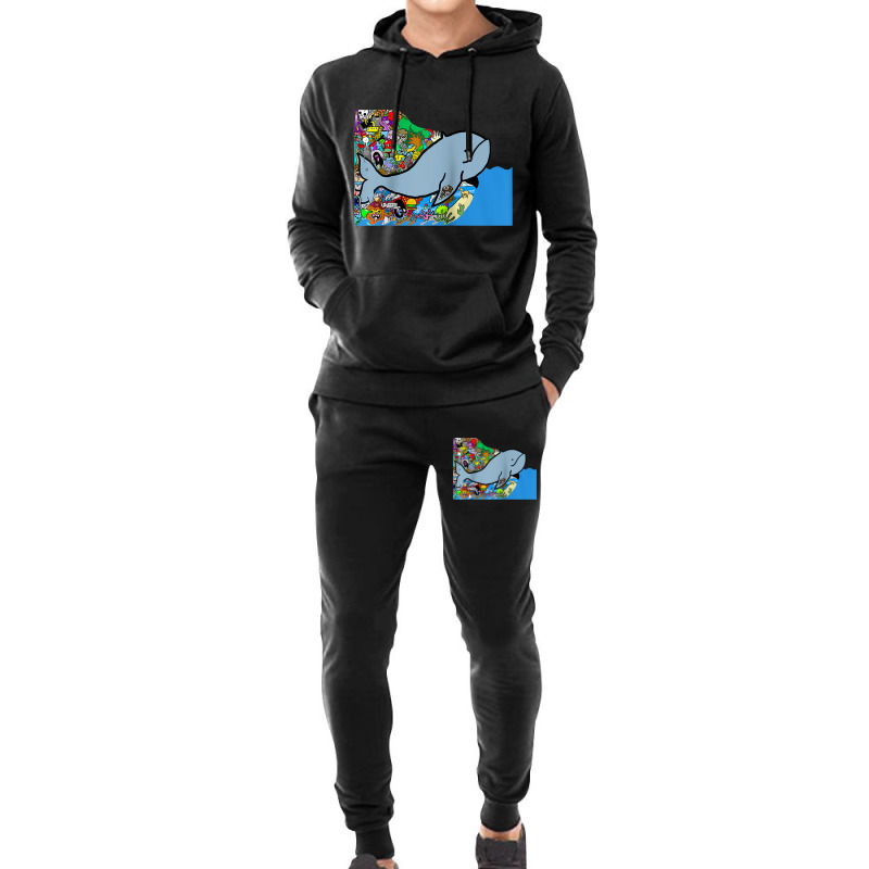 Blue Whale, Marine Sea Animal, Ocean Life, Surf, Art Work Raglan Baseb Hoodie & Jogger Set | Artistshot