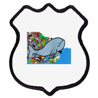 Blue Whale, Marine Sea Animal, Ocean Life, Surf, Art Work Raglan Baseb Shield Patch | Artistshot