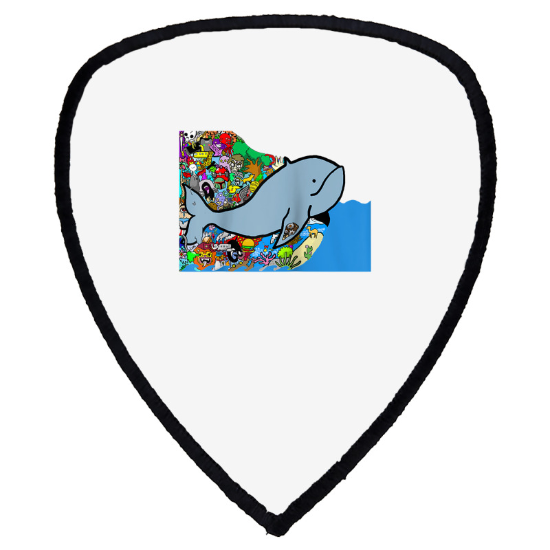 Blue Whale, Marine Sea Animal, Ocean Life, Surf, Art Work Raglan Baseb Shield S Patch | Artistshot