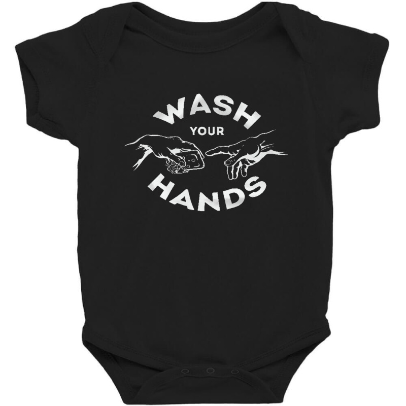 Wash Your Hands Pandemic, Wash Your Hands Pandemic Painting, Wash Your Baby Bodysuit | Artistshot