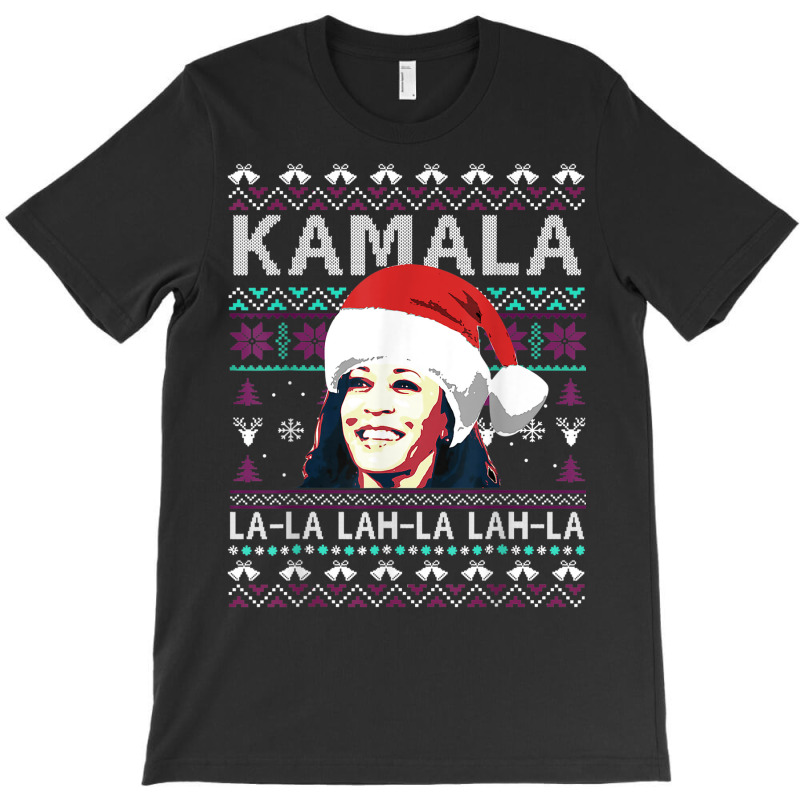 Santa Kamala Ugly Christmas Sweater Kamalalalala T-shirt | Artistshot