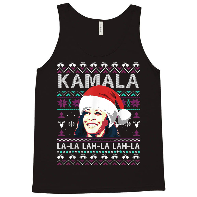 Santa Kamala Ugly Christmas Sweater Kamalalalala Tank Top | Artistshot