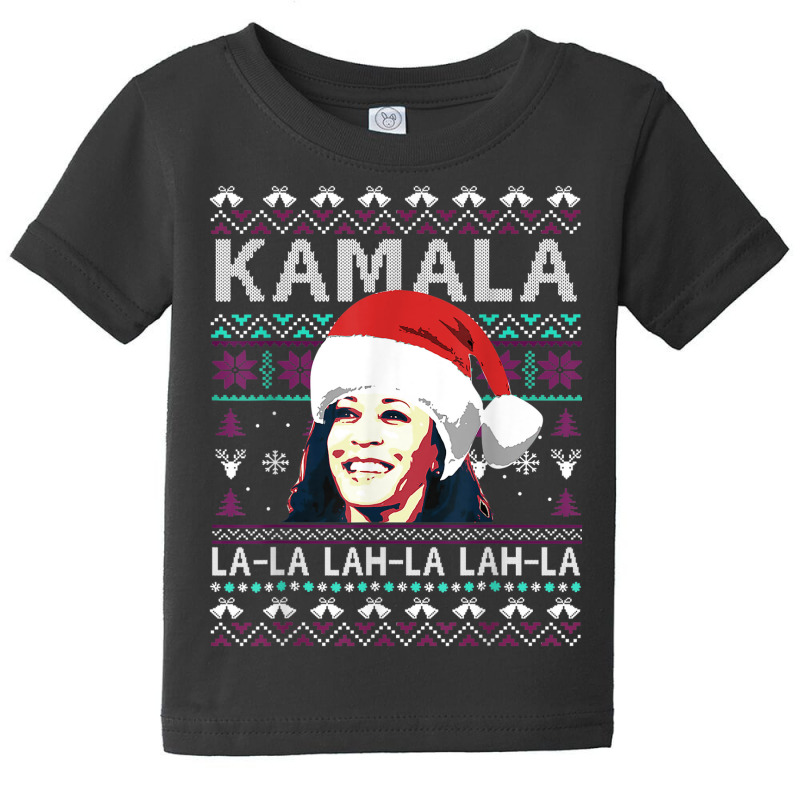 Santa Kamala Ugly Christmas Sweater Kamalalalala Baby Tee | Artistshot