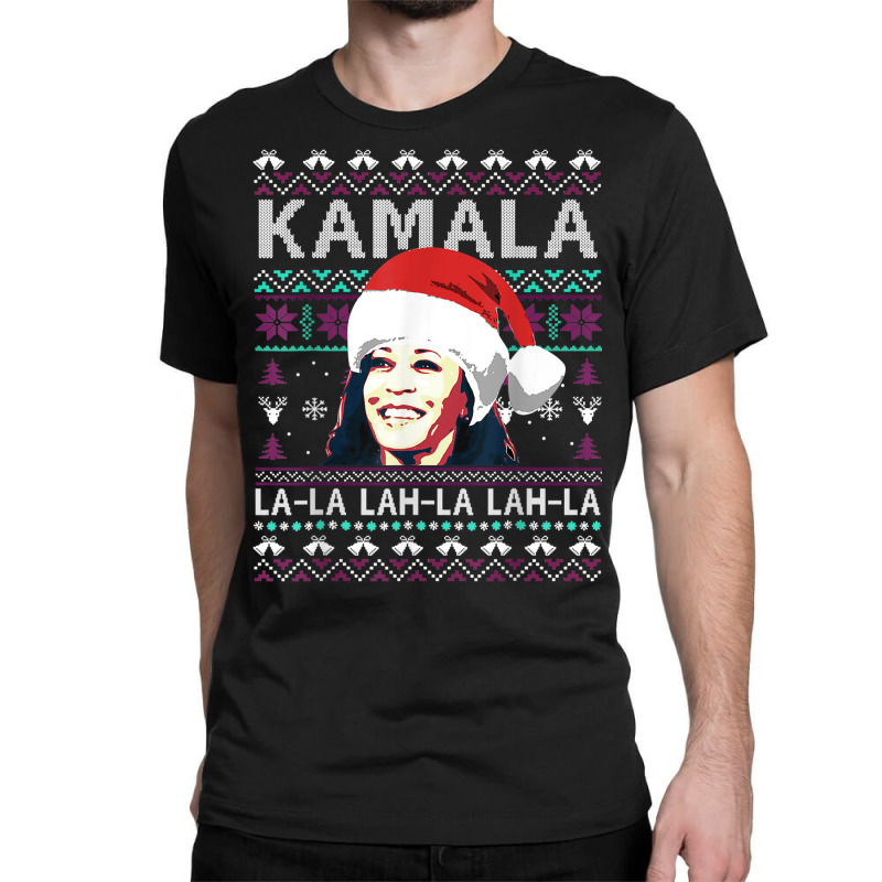 Santa Kamala Ugly Christmas Sweater Kamalalalala Classic T-shirt | Artistshot