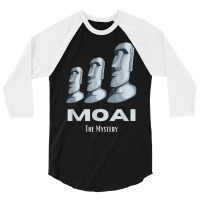 Rapa Nui Moai Easter Islands Statue Heads Mystery T Shirt 3/4 Sleeve Shirt | Artistshot