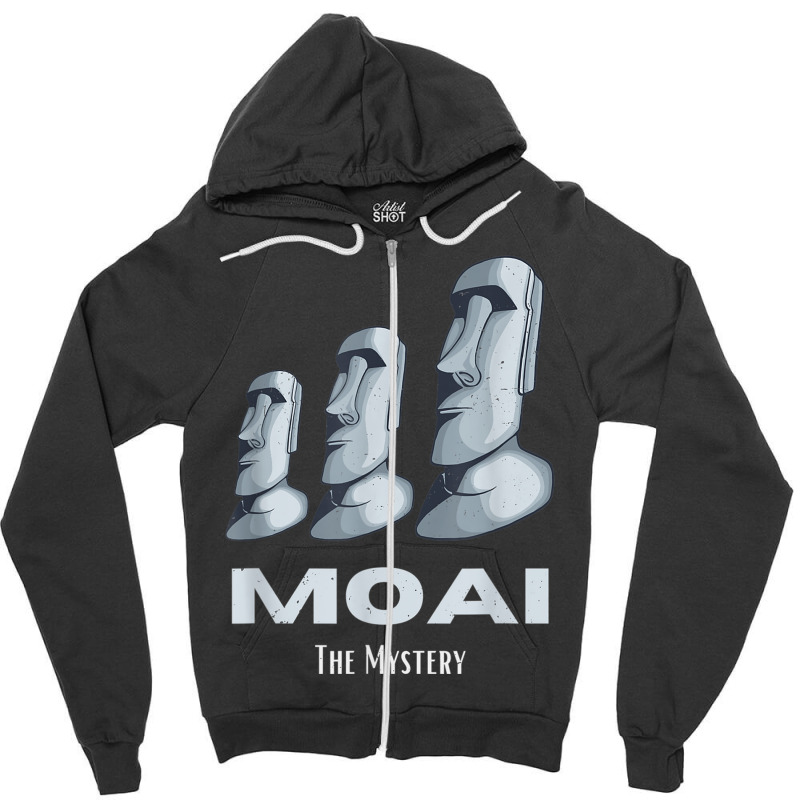 Rapa Nui Moai Easter Islands Statue Heads Mystery T Shirt Zipper Hoodie | Artistshot