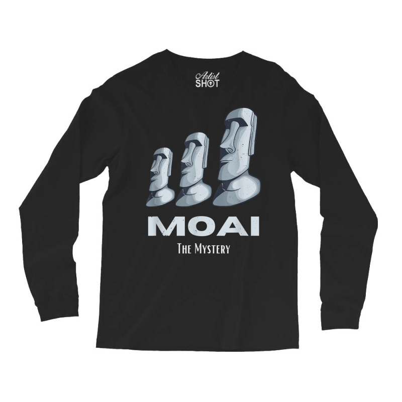 Rapa Nui Moai Easter Islands Statue Heads Mystery T Shirt Long Sleeve Shirts | Artistshot