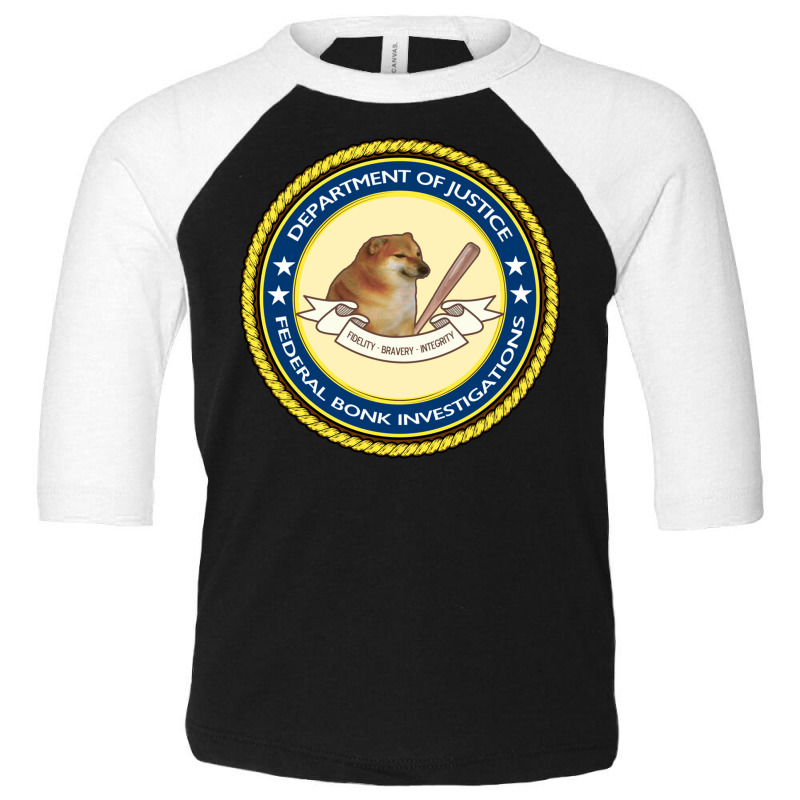 Federal Bonk Investigations   Cheems Doge Meme Pullover Hoodie Toddler 3/4 Sleeve Tee by cm-arts | Artistshot